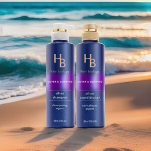 Hair Biology Silver Shampoo and Conditioner Duo - Tones Gray & Silver Hair